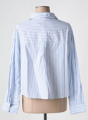 Chemisier coupe cintrée manches longues bleu ARTLOVE femme
