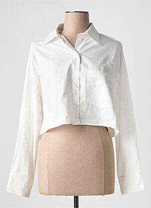 Chemisier coupe cintrée manches longues blanc GRACE & MILA femme