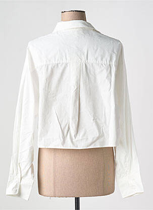 Chemisier coupe cintrée manches longues blanc GRACE & MILA femme