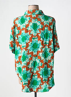 Chemisier manches courtes manches courtes vert PIECES femme