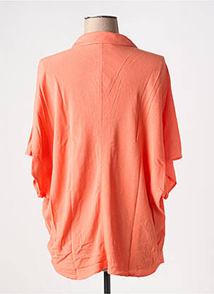 Chemisier manches courtes manches courtes orange LAURE + MAX femme