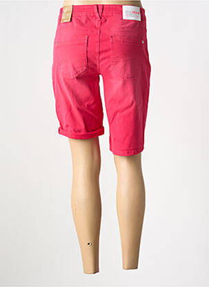 Bermuda tissage popeline taille normale rose CECIL femme