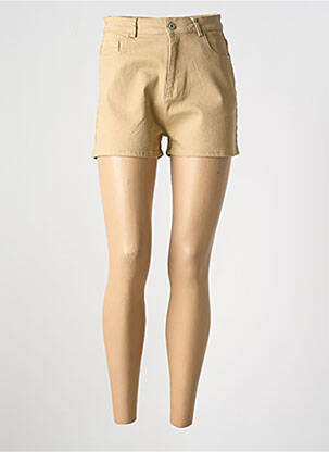 Short tissage denim taille normale beige MUSY MUSE femme