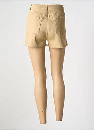 Short tissage denim taille normale beige MUSY MUSE femme