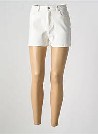 Short tissage denim taille normale blanc MUSY MUSE femme