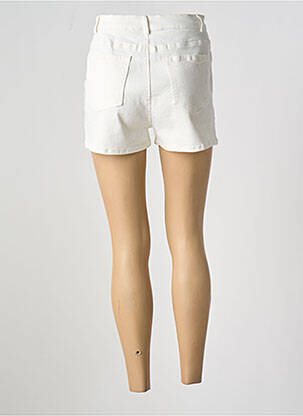Short tissage denim taille normale blanc MUSY MUSE femme