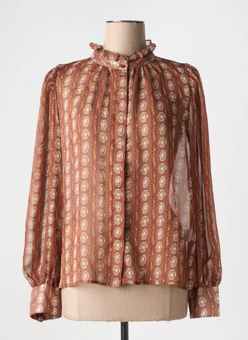 Chemisier marron LAURE + MAX pour femme