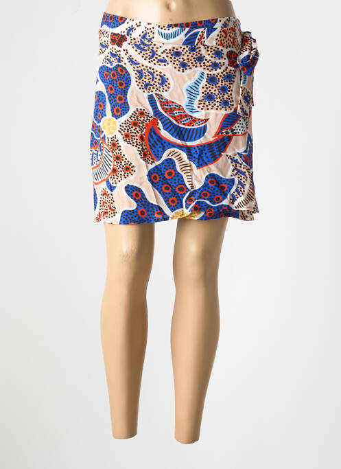 Jupe courte bleu LAURE + MAX pour femme
