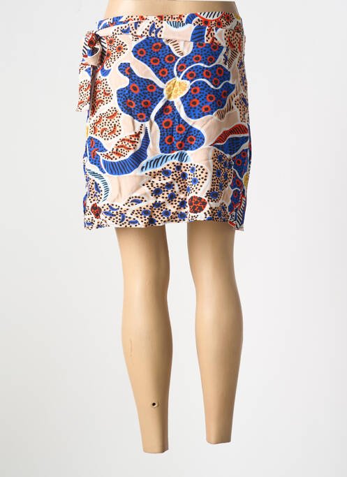 Jupe courte bleu LAURE + MAX pour femme