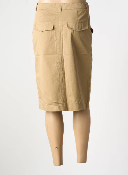 Jupe mi-longue marron GRACE & MILA pour femme