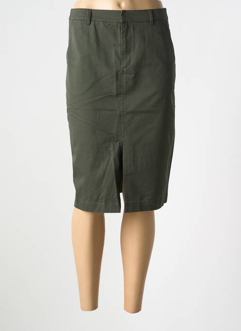 Jupe mi-longue vert GRACE & MILA pour femme