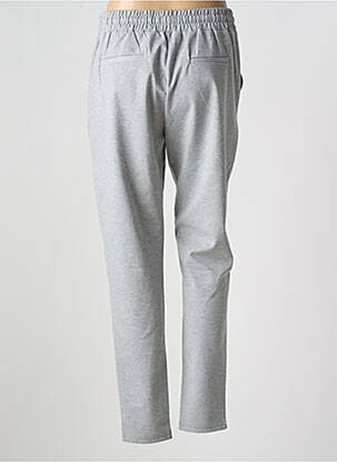 Pantalon slim taille élastique taille normale gris ICHI femme