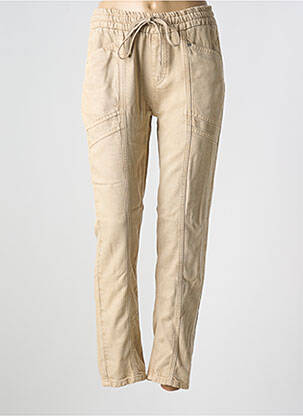 Pantalon slim taille élastique taille normale beige STREET ONE femme
