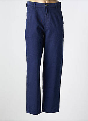 Jeans coupe droite stretch taille normale bleu ICHI femme