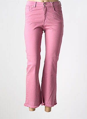 Jean coupe flare stretch taille normale rose MUSE femme