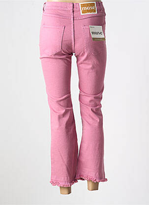 Jean coupe flare stretch taille normale rose MUSE femme