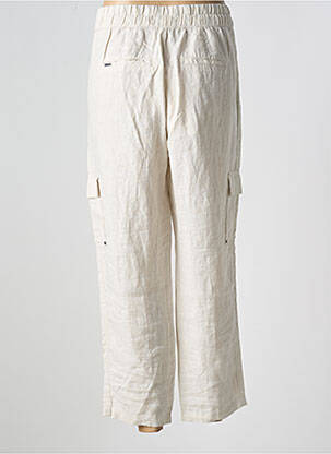 Pantalon 7/8 taille élastique taille normale beige STREET ONE femme