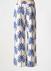 Pantalon droit bleu SUZZY & MILLY pour femme seconde vue