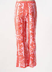 Pantalon droit rouge LAURE + MAX pour femme seconde vue
