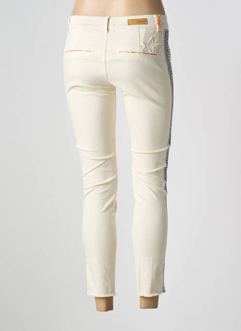 Pantalon chino beige HAPPY pour femme