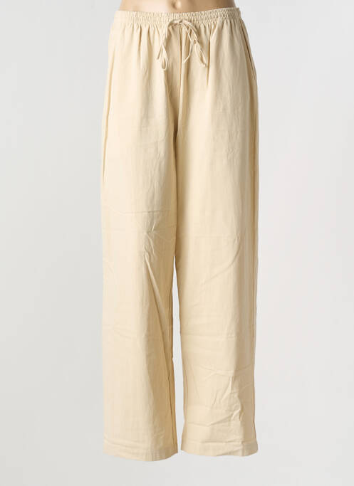 Pantalon droit beige GRACE & MILA pour femme