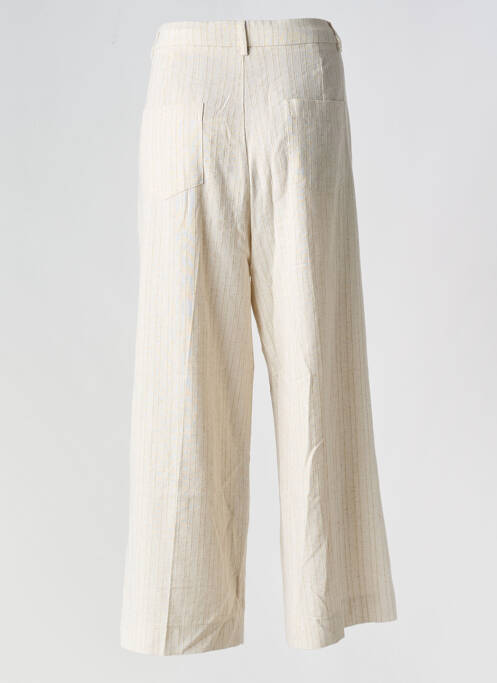 Pantalon large beige GRACE & MILA pour femme