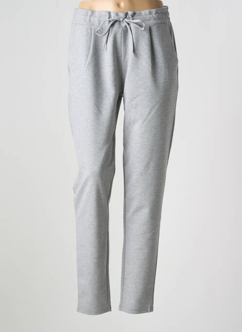 Pantalon slim gris ICHI pour femme