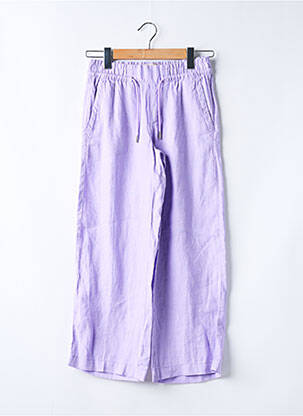 Pantalon 7/8 taille élastique violet STREET ONE femme