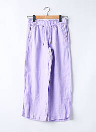 Pantalon 7/8 taille élastique violet STREET ONE femme