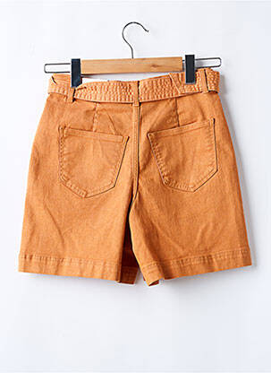 Short coupe droite orange VILA femme