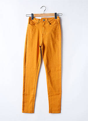 Pantalon slim orange VILA pour femme