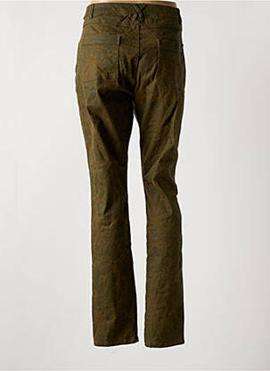 Pantalon slim tissage popeline taille normale vert MADO ET LES AUTRES femme