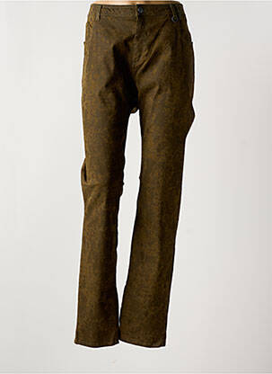 Pantalon slim tissage popeline taille normale marron MADO ET LES AUTRES femme