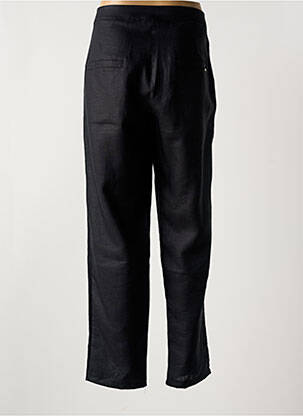 Pantalon chino fermeture zippée sous rabat boutonné taille normale noir MALOKA femme