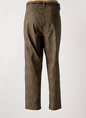 Pantalon chino fermeture zippée sous rabat boutonné taille normale marron MADO ET LES AUTRES femme