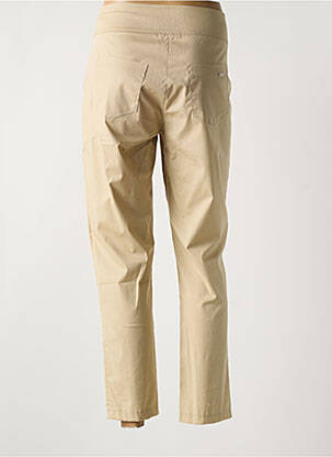 Pantalon 7/8 tissage popeline taille normale vert MALOKA femme