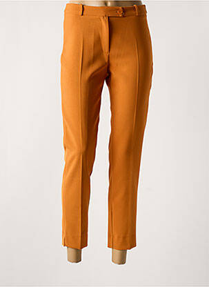 Pantalon 7/8 taille haute taille haute orange HIPPOCAMPE femme