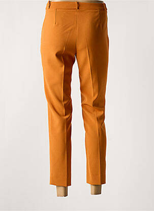 Pantalon 7/8 taille haute taille haute orange HIPPOCAMPE femme