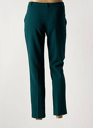 Pantalon 7/8 taille à pinces taille normale vert REVD'ELLE femme