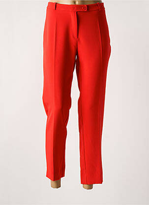 Pantalon 7/8 taille à pinces taille normale orange HIPPOCAMPE femme