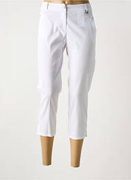 Pantacourt stretch taille normale blanc MADO ET LES AUTRES femme