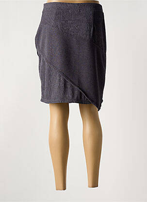 Jupe courte coupe droite gris MALOKA femme