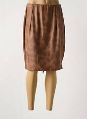 Jupe mi-longue marron REVD'ELLE pour femme seconde vue