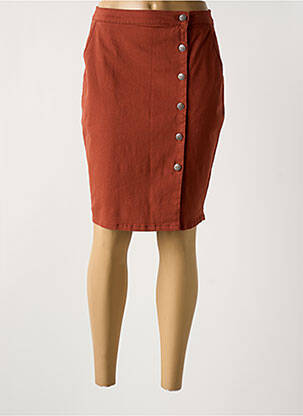 Jupe mi-longue orange LA FIANCEE DU MEKONG pour femme