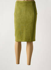 Jupe mi-longue vert QUATRE VINGT JOURS pour femme seconde vue