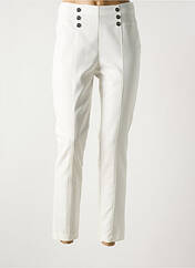 Pantalon 7/8 blanc JUS D'ORANGE pour femme seconde vue