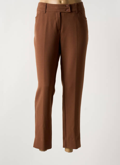 Pantalon 7/8 marron QUATRE VINGT JOURS pour femme