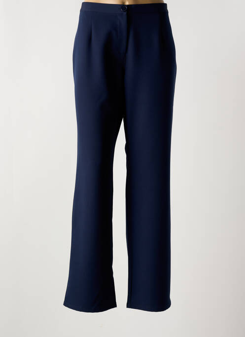 Pantalon droit bleu FELINO pour femme