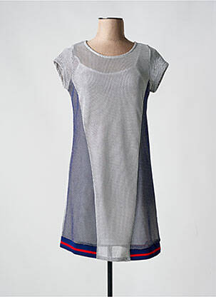 Robe courte manches courtes manches courtes bleu SMASH WEAR femme