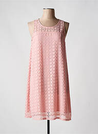 Robe mi-longue coupe fluide sans manche rose SMASH WEAR femme